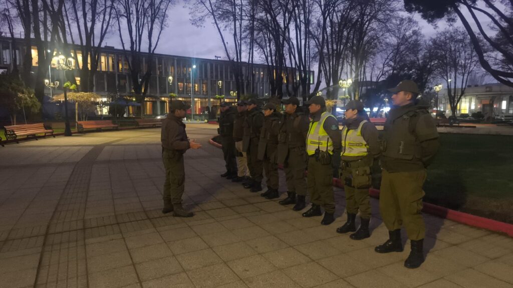 Cuatro detenidos dejaron ronda extraordinaria de Carabineros en Angol