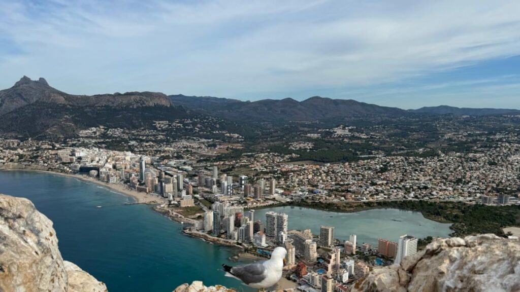 Calp a vista de gaviota Calp a vista de gaviota