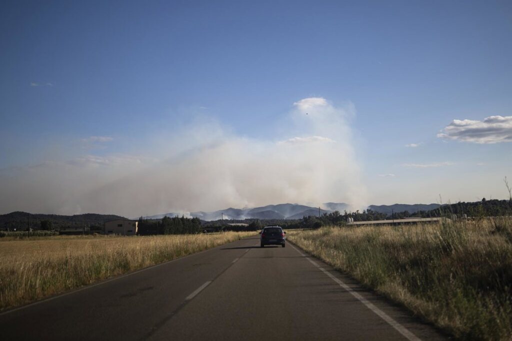 Estabilizan el incendio de la Bisbal (Girona) Estabilizan el incendio de la Bisbal (Girona)