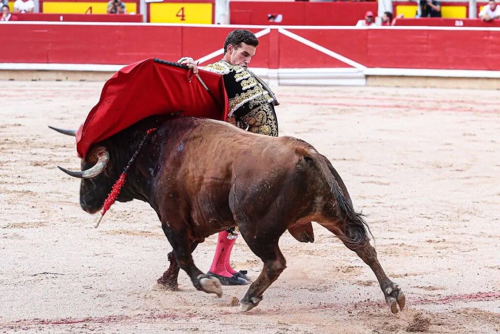 La mala suerte de una corrida muy movida de La Palmosilla en Pamplona